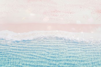 Beach waves background, pastel glitter | Free Photo - rawpixel