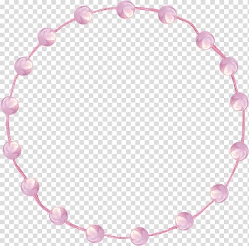 Bead Frames Jewellery, pink frame transparent background PNG clipart