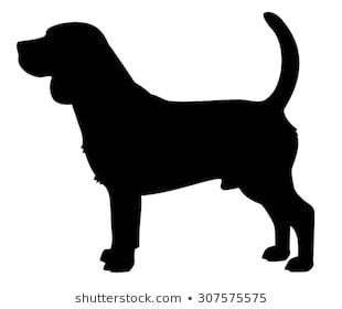 Beagle Silhouette Stock Illustrations, Images & Vectors | Shutterstock