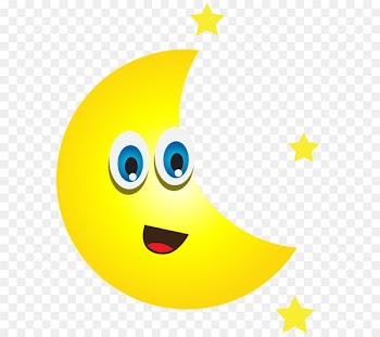 Beak Duck Swan Bird Goose - Cartoon Moon with Stars PNG Clip Art Image 
