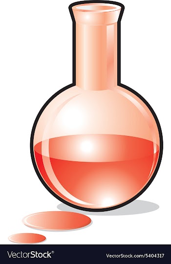 Beaker of liquid vector image