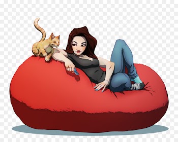Bean Bag Chairs Illustration Cartoon - aspen poster 