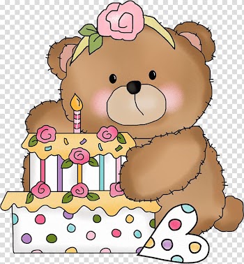 Bear Birthday Cake , Bear birthday transparent background PNG clipart