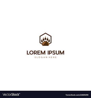 Bear box animal creative business logo design vector image