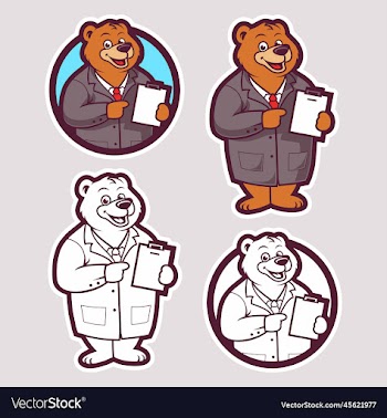 bear cartoon mascot design