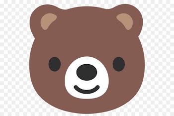 Bear Emoji Android Noto fonts Clip art - bear png vector diagram 