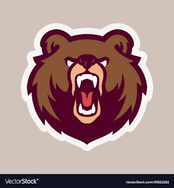 bear head mascot logo design