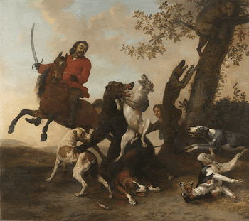Bear Hunt (1649) painting in high | Free Photo - rawpixel