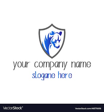 bear icon logo design with format
