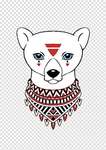 Bear Illustration, White Bear transparent background PNG clipart