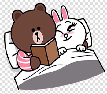 Bear Line Friends Desktop Sticker, bear transparent background PNG clipart