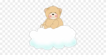 Bear On Clouds - Bear On Clouds Clipart