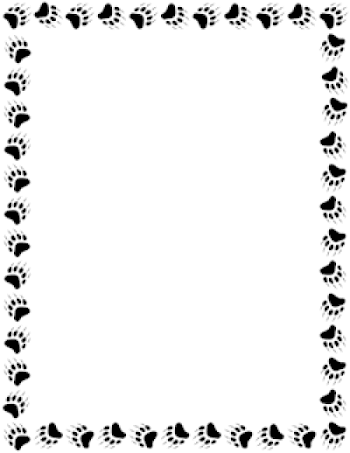 Bear Paw Print Border PNG - DLPNG.com