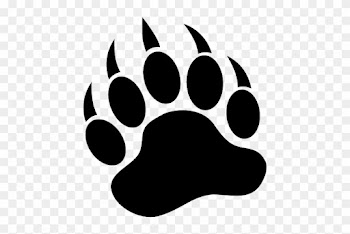 Bear Tracks - Bear Paw Vector Free