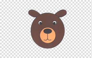 Bear Watercolor painting Stroke, Hand colored bear head transparent background PNG clipart