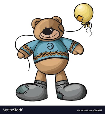 Bear with a ball vector image