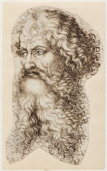 Bearded male head in three-quarter | Free Photo - rawpixel