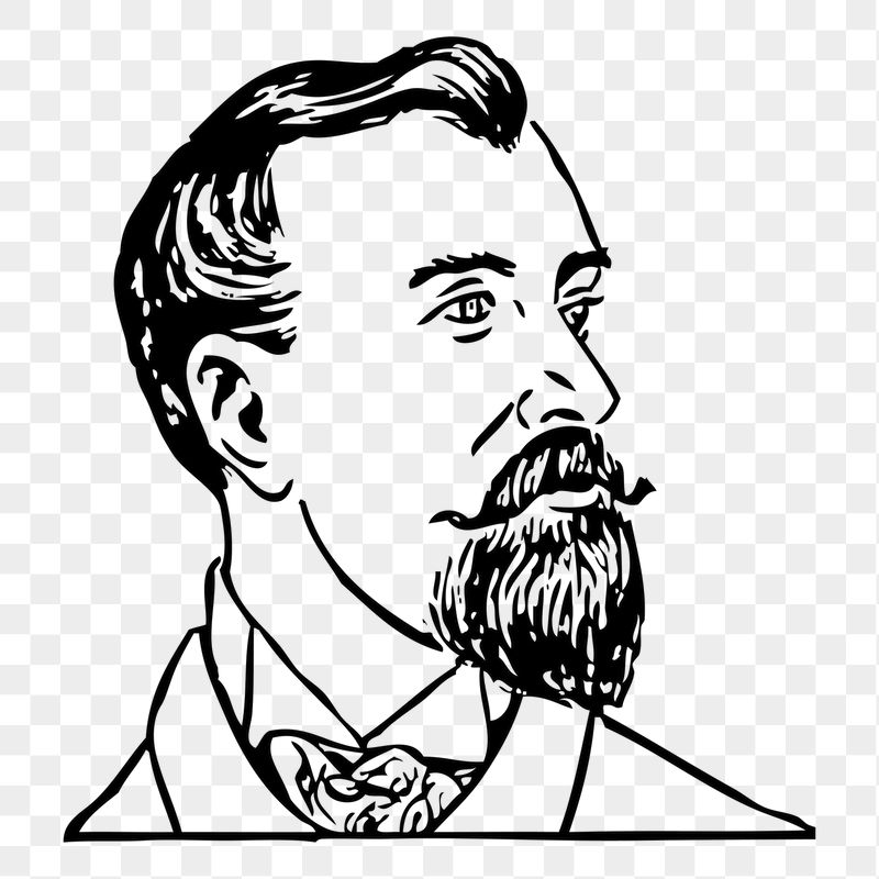Bearded man png sticker illustration, | Free PNG - rawpixel