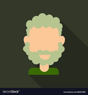 Bearded men face hipster character fashion vector image