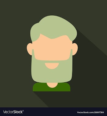 Bearded men face hipster character fashion vector image