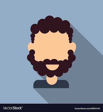 Bearded men face hipster character fashion vector image