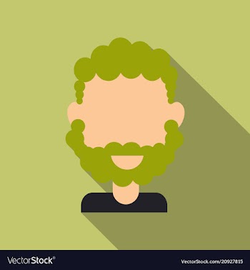 Bearded men face hipster character fashion vector image