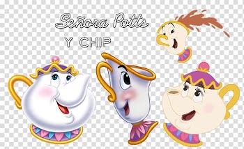 Beast Belle Mrs. Potts Cogsworth Animation, Animation transparent background PNG clipart