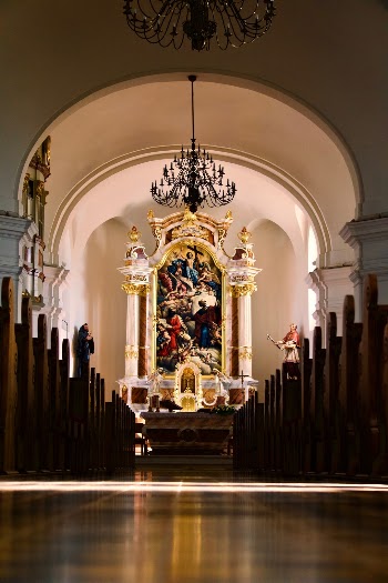 Beautiful altar captured during the golden sunset.