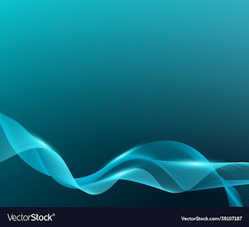 beautiful and elegant smooth wave on blue