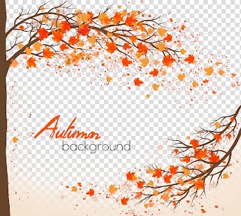 Beautiful autumn background material transparent background PNG clipart