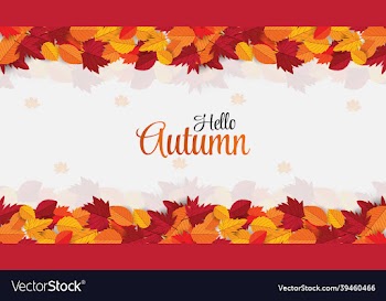 beautiful autumn write background with typography