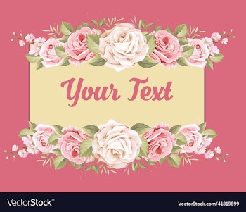 beautiful banner floral leaves template