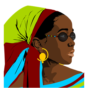 Beautiful Black Woman clipart, cliparts of Beautiful Black Woman ...