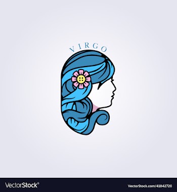 beautiful blue girl or woman virgo zodiac