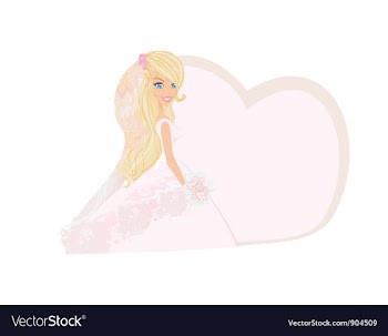 Beautiful bride vector image
