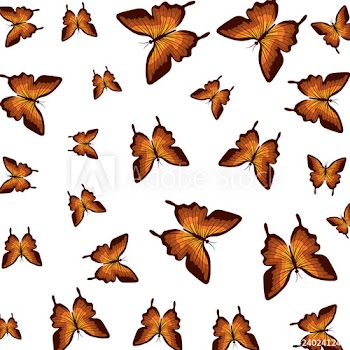 beautiful butterflies pattern background