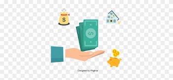 Beautiful Cartoon Cute Flat Money Financial Finance, - Dinero Caricatura