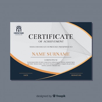 Beautiful certificate template