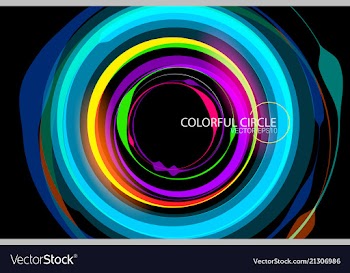 Beautiful colorful circle vector image