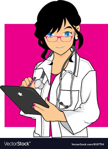 Beautiful Doctor vector image