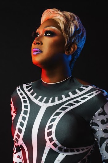 Beautiful Drag Queen Looks Into The Light