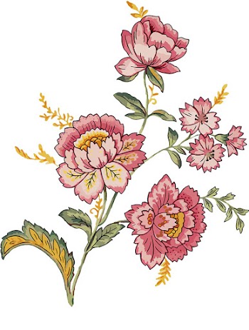 Beautiful draw motif for textile designing