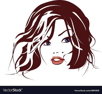  					Beautiful face 5 vector image														