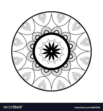 beautiful floral mandala design