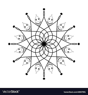 beautiful floral mandala design