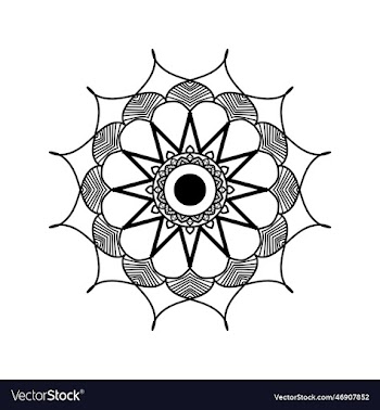 beautiful floral mandala design
