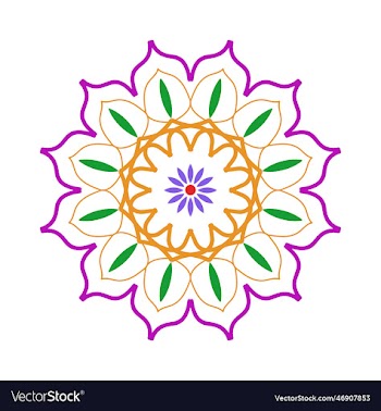 beautiful floral mandala design