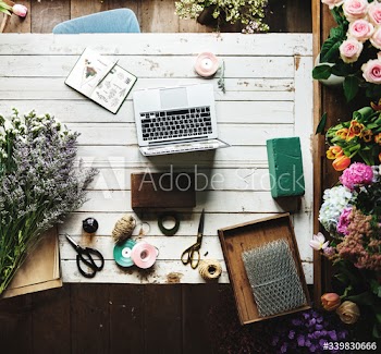 Beautiful Fresh Flowers Flora Shop Work Space Business