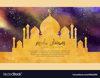 beautiful golden mosque watercolor