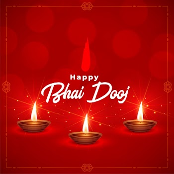 Beautiful happy bhai dooj indian festival illustration Free Vector